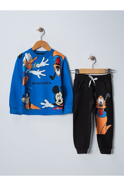 BUUFUU Costum imprimat cu personaje de desene animate pentru băieți - mâneci lungi și buzunare