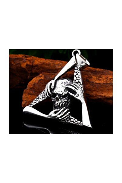 daisybydaisy Stainless Titanium Alloy Steel Perfect Details Skull Necklace