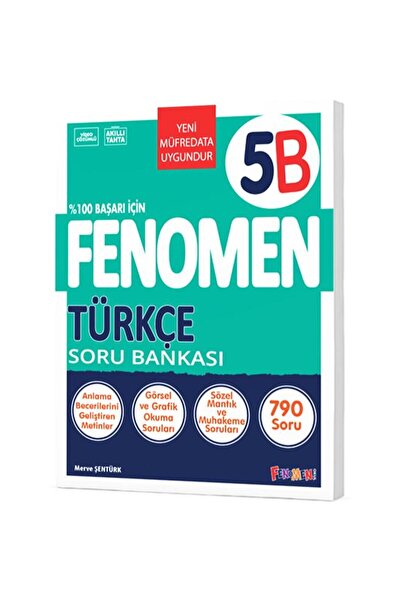 Fenomen Yayıncılık FENOMEN 5.SINIF TÜRKÇE B SORU BANKASI 2024-25 GÜNCEL BASKI