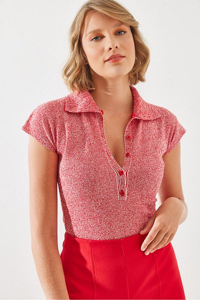 Bianco Lucci Damen-Body mit Druckknopfverschluss - Unten 20246105