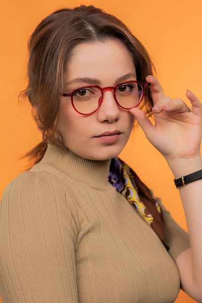 LUNOX Lucia Red Unisex Computer Screen Glasses