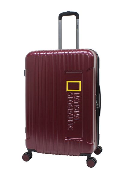 NATIONAL GEOGRAPHIC Canyon Luggage Trolley Large Check-In Burgundy