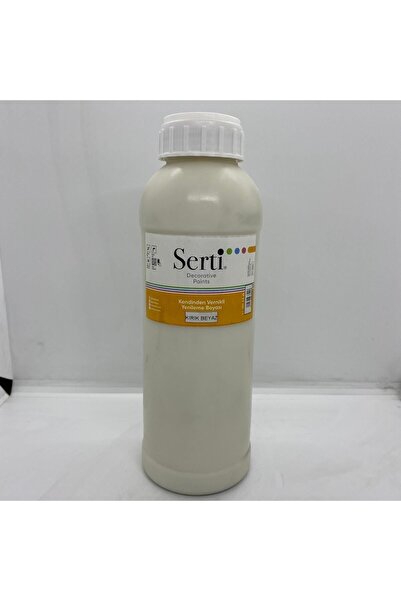 Serti Hobby Paint Kendinden Vernikli Yenileme Boyası Kırık Beyaz