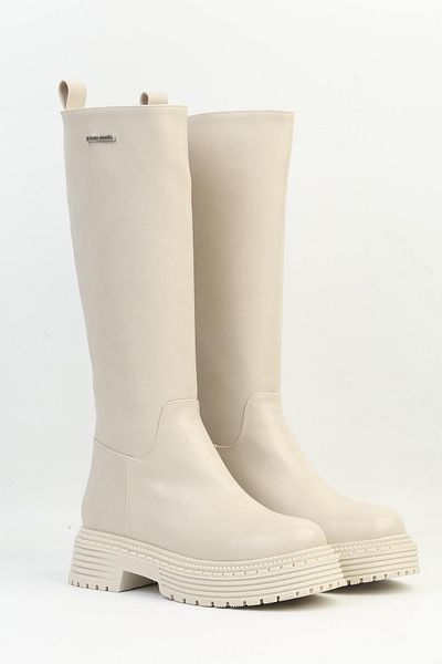 Pierre Cardin ® |   Pc-52443 Cream Skin Women's Boots
