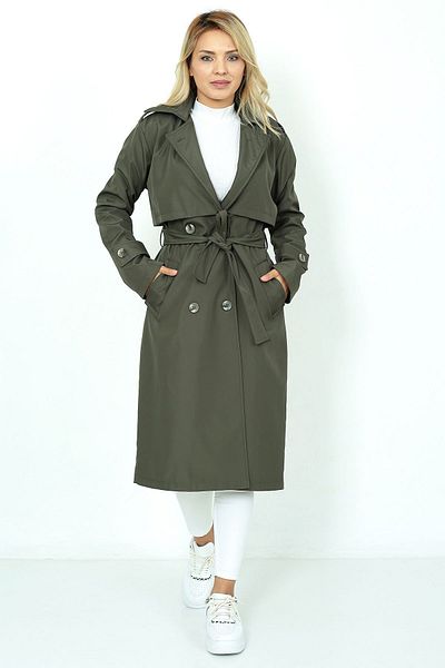 NARİKA TRENCHCOT New Season Shoulder Apalysis Water Repellent Feature Lined