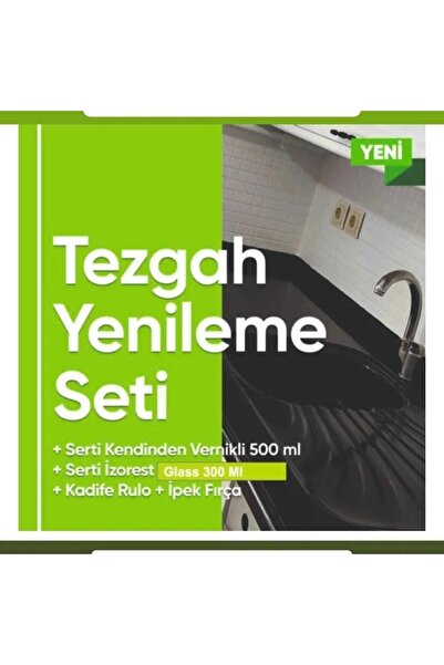 Serti Hobby Paint Mutfak Tezgahı Yenileme Seti Siyah