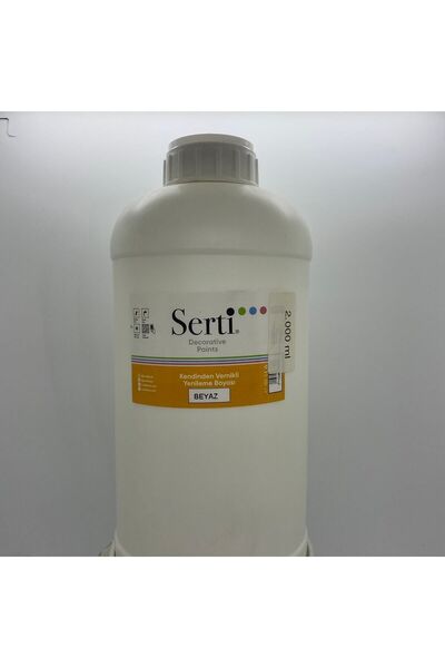 Serti Hobby Paint Kendinden Vernikli Yenileme Boyası Beyaz (2000 Ml)