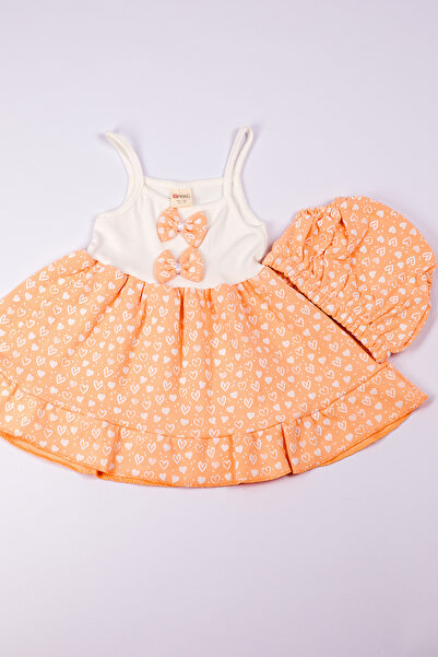 HÇM فستان بناتي بطبعة قلب - فيونكة B12