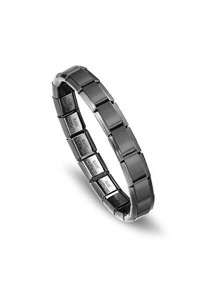nokt Çelik Yazısız İtalyan Bileklik
