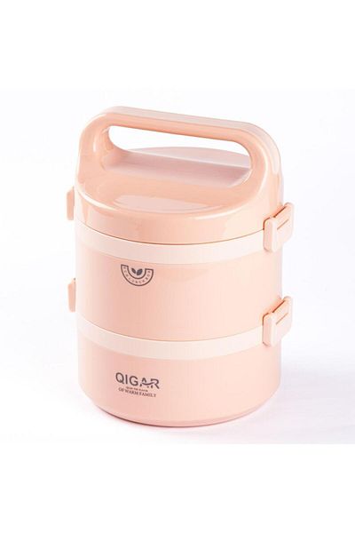 Tantitoni Tantıtonı 2-Layer Round Food Carrying Container - 1.25 Liter