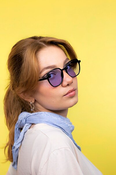 LUNOX Evan Ünisex Güneş Gözlüğü Mor Cam