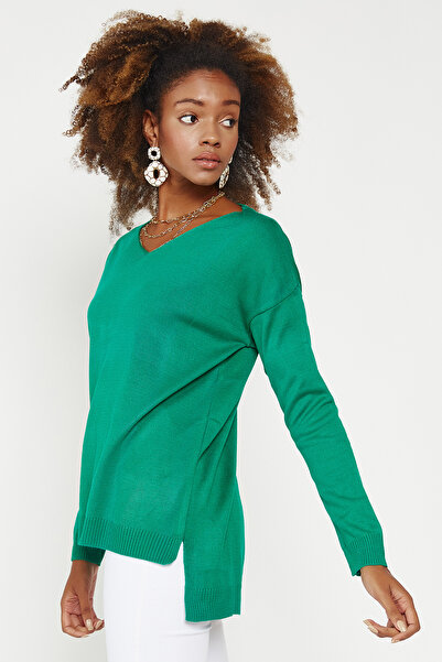 Hopoi Pulover de damă cu decolteu în V