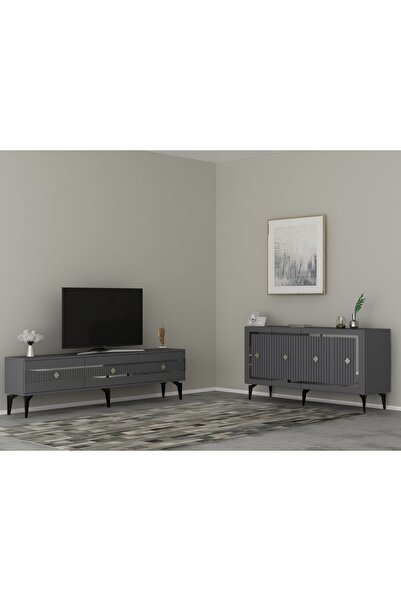 cantek dizayn NOVA TV SEHPASI (alt modül) ve KONSOL 2'Lİ SALON TAKIMI ANTRASİ...