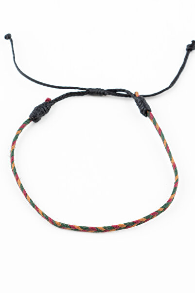 June Jewelry Unisex Makrome Boyu Ayarlanabilir  İp Bileklilk 005