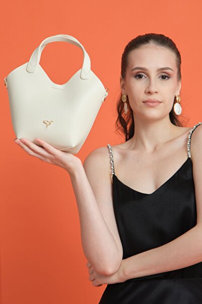 Garbalia Beige Women's Shoulder Bag - Adjustable Strap, Magnetic Closure and Baby Card Holder