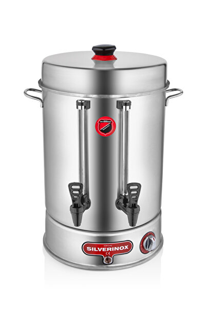 Galleyz Silverinox Paslanmaz Çelik 120 Bardak Elektrikli Çay Kazanı