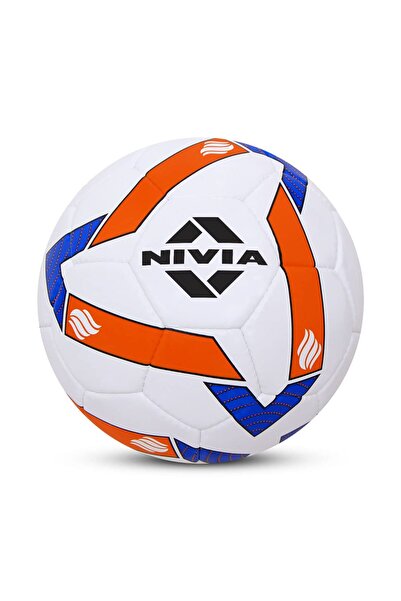 Nivia كرة قدم Shining Star Football (متعددة الألوان، مقاس 5) مخيطة يدويًا ومك...