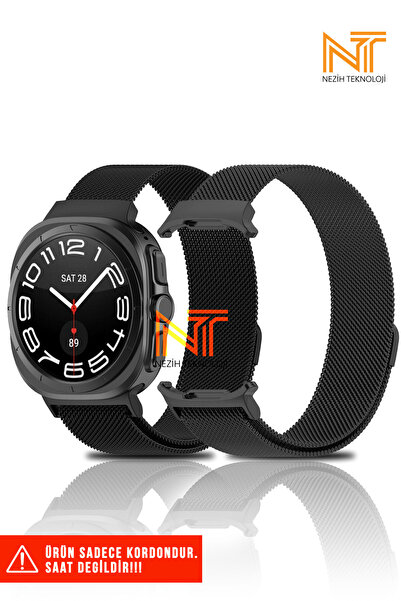 Nezih Case Samsung Galaxy Watch Ultra 47mm Uyumlu Milanes Orijinal Pim Tasarı...