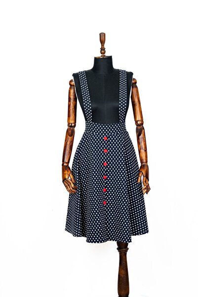 Sihirli Düğmeler Askılı Etek