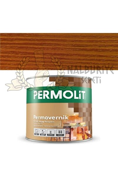 Permolit Permovernik Açık Meşe Vernikli Ahşap Koruyucu 2.5 Litre