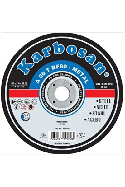 KARBOSAN 230x3.0 Kesme Taşı (metal) 10 Adet