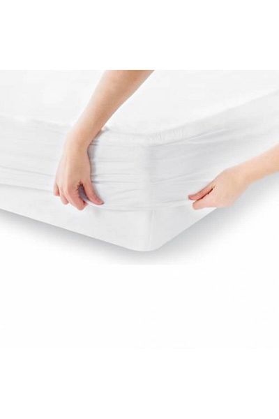 First Class White Fırst Clas Liquid Proof Microfit Fitted Mattress Mattress 160x200x30