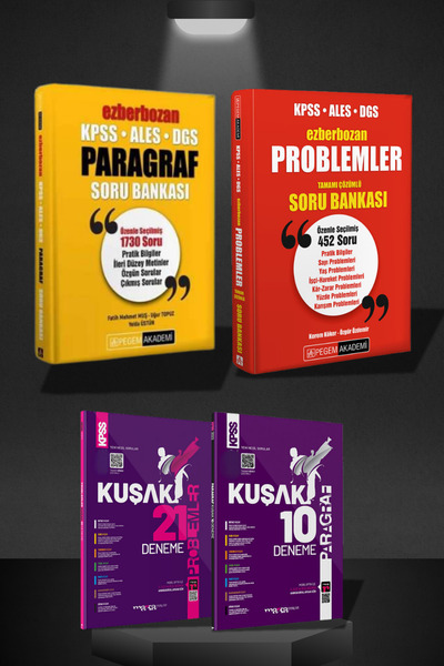 Pegem Akademi Yayıncılık 2025 Kpss Ezberbozan Kpss Ales Dgs Paragraf Probleml...