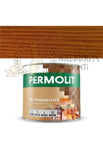 Permolit Vernikli Ahşap Koruyucu Boya Açık Meşe 0.75 Lt.