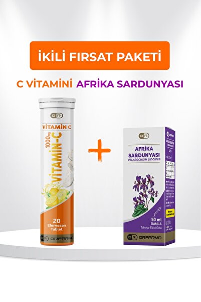 ORFARMA C vitamini&Afrika Sardunyası Destek Paketi