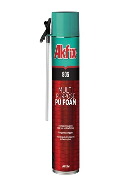 Akfix 805 Çok Amaçlı Poliüretan Pipetli Pu Köpük 850 g 5 Adet