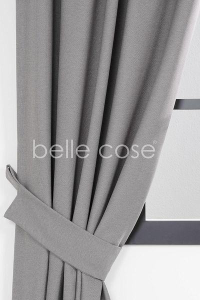 Belle Cose Country Style Wicker Thermal Blackout Blackout Natural Gray Background Curtain Single Wing