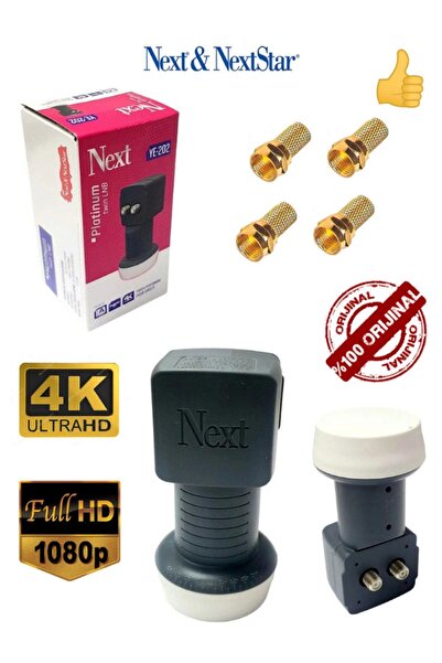 Next Uydupark Twin Iki Çıkışlı Full Hd 4k Uyumlu Çanak Anten Lnb