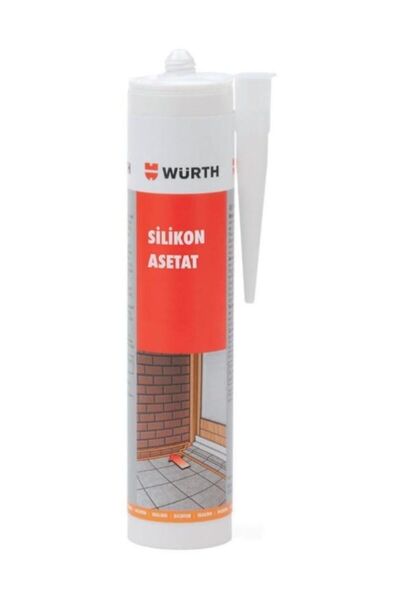 Würth Şeffaf Silikon 310ml Asetat Genel Amaçlı Kokusuz Silikon Sızdırmaz Izol...