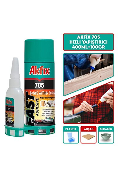 Akfix 705 Hızlı Yapıştırıcı 400ml + 100 Gr