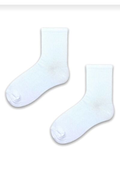 Üstünel Tekstil Σετ με 6 λευκές κάλτσες χωρίς σχέδιο μεγέθους τένις