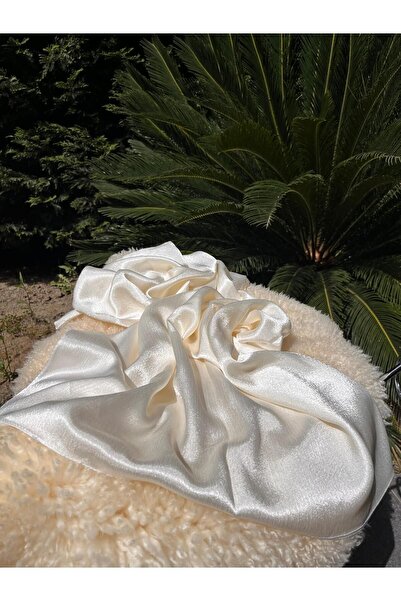 ahhu Janjan Patterned Shiny Satin Hijab Evening Dress Shawl