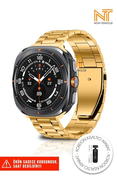 Nezih Case Samsung Galaxy Watch Ultra Uyumlu Orijinal Pim Ayarlanabilir Pasla...