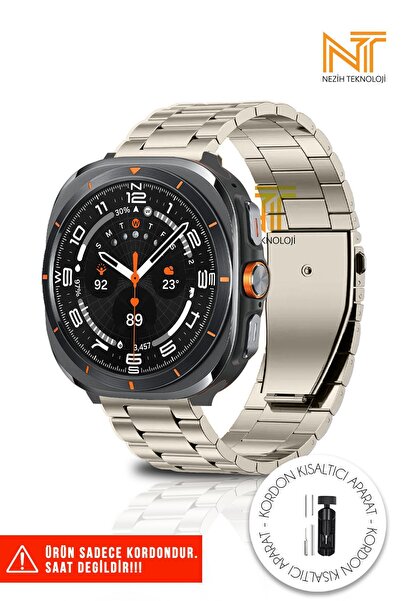 Nezih Case Samsung Galaxy Watch Ultra Uyumlu Orijinal Pim Ayarlanabilir Pasla...