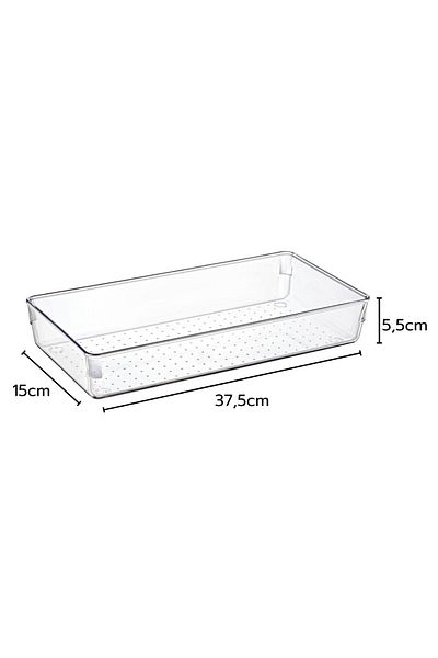 Nandy Home Σετ 2 Clear Organizer - Organizer μπάνιου πολλαπλών χρήσεων
