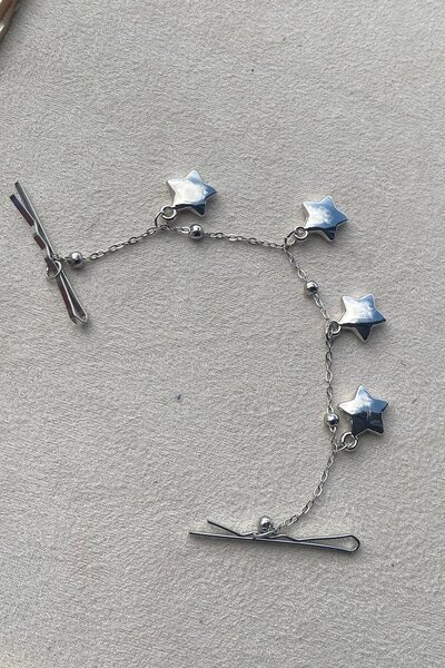 TAKIŞTIR Cataramă din sârmă legănată cu stea de culoare argintie