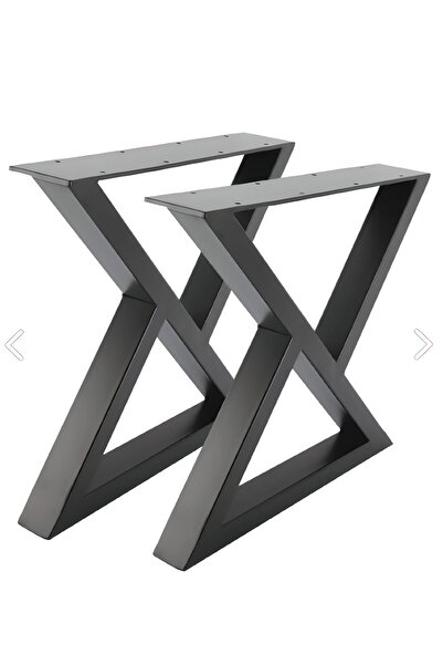 izelbox Metal Bank-sehpa-orta Sehpa Ayağı 2 Adet Ayak 30x42 Cm Mobilya Ayağı