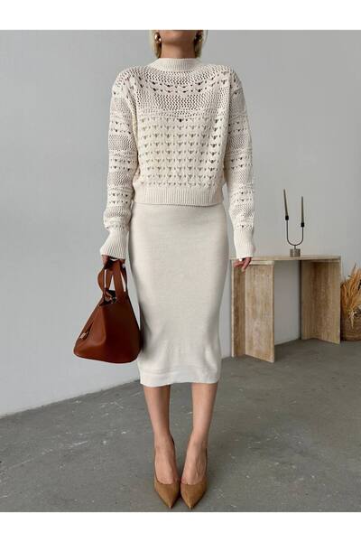 veira Set rochie și pulover tricot