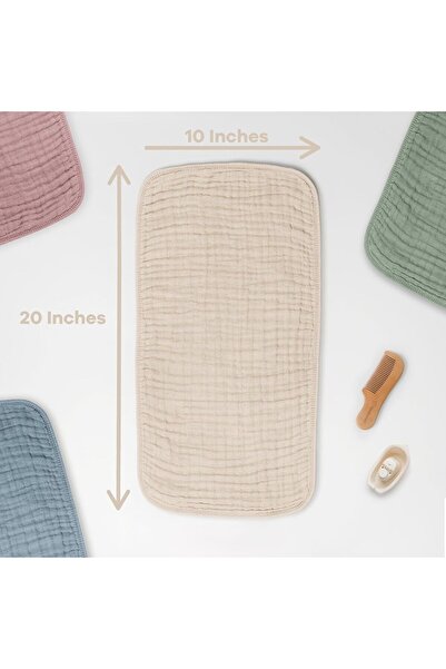 TEGA Muslin Baby Shoulder Wipes - 100% Cotton Shoulder Cover