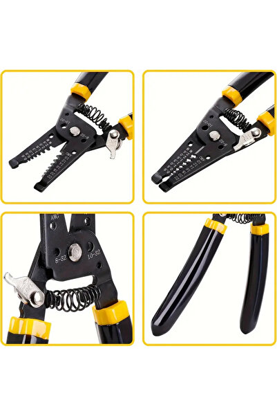 SEENERGY 10-22 AWG Kablo Kesici ,Bakır Tel Soyma Aracı ve Çok Fonksiyonlu Pen...