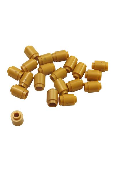 LEGO Custom Creator Original Accessory - 1x1 Round Brick Gold, 8 Pieces Will Be Sent