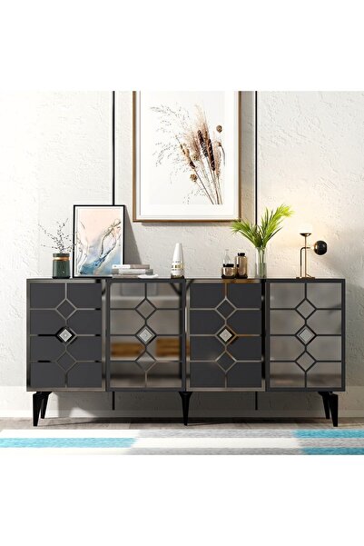 DEMONTE DECOR IRMAAK KONSOL ANTRASİT-GÜMÜŞ