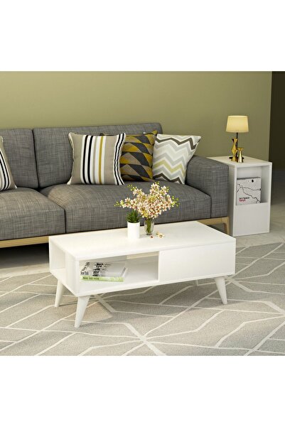 DEMONTE DECOR SEULL ORTA SEHPA BEYAZ-BEYAZ