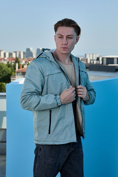 ANTIBIOTIC Men's Water and Windproof Fur Jacket Coat