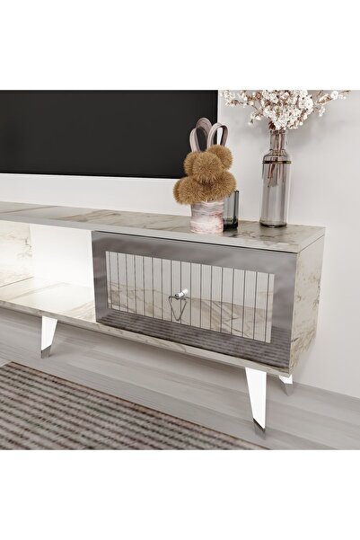 Genel Markalar PİRAMİİT 20 CM SEHPA,TV ÜNİTESİ MOBİLYA AYAĞI ( 5 ADET) BEYAZ-...