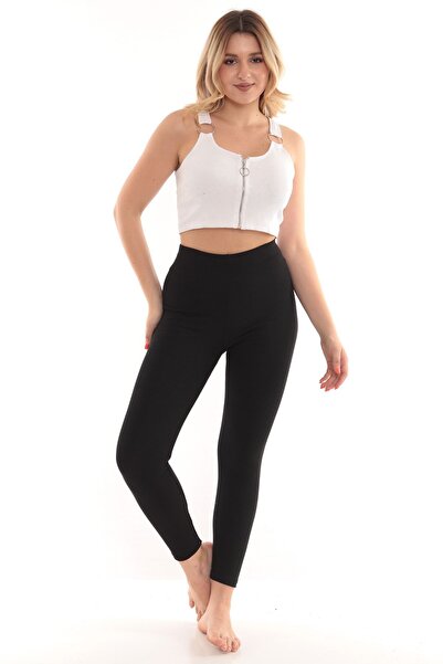 KonForYou طماق نسائية حرارية عالية الخصر من القطن| جوارب شتوية مريحة باللون الأسود